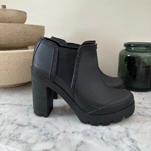 Hunter Original Block Heeled Chelsea Boots